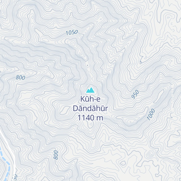 Map of Kūh-e Dāndehūr