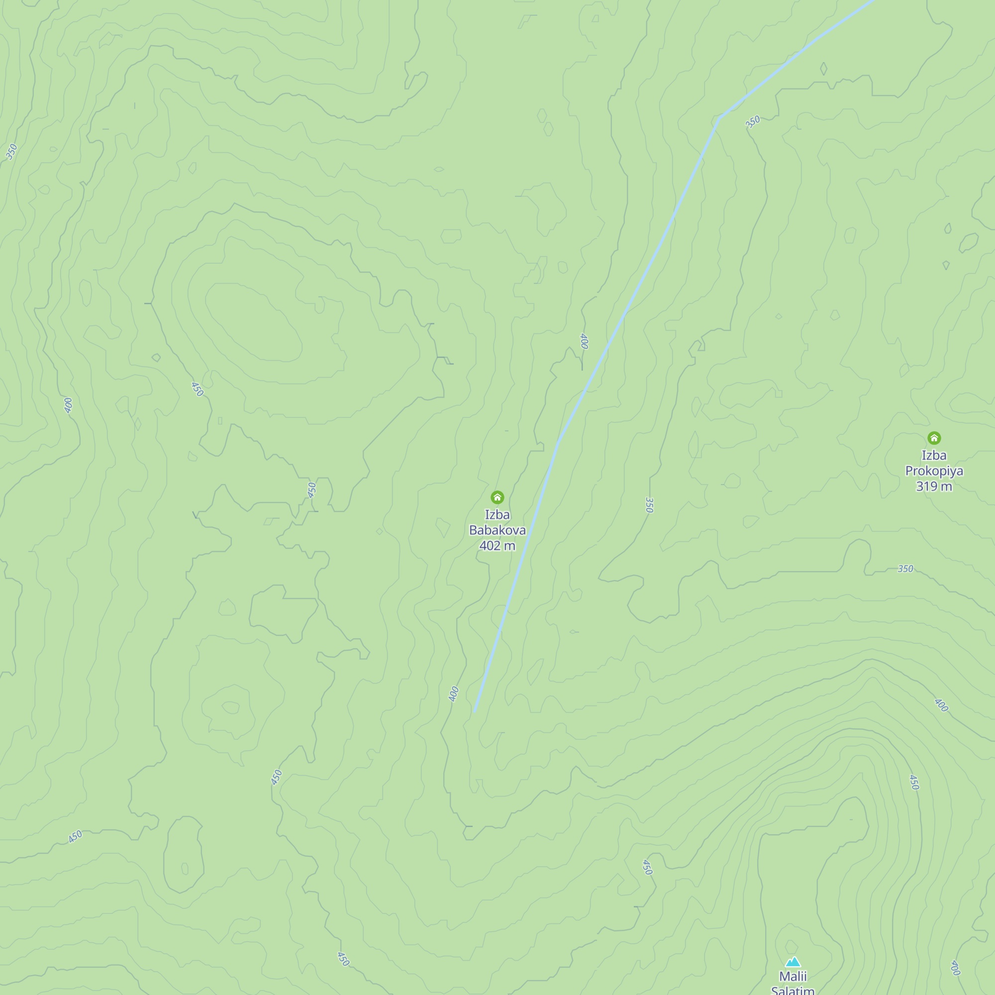 Izba Babakova map