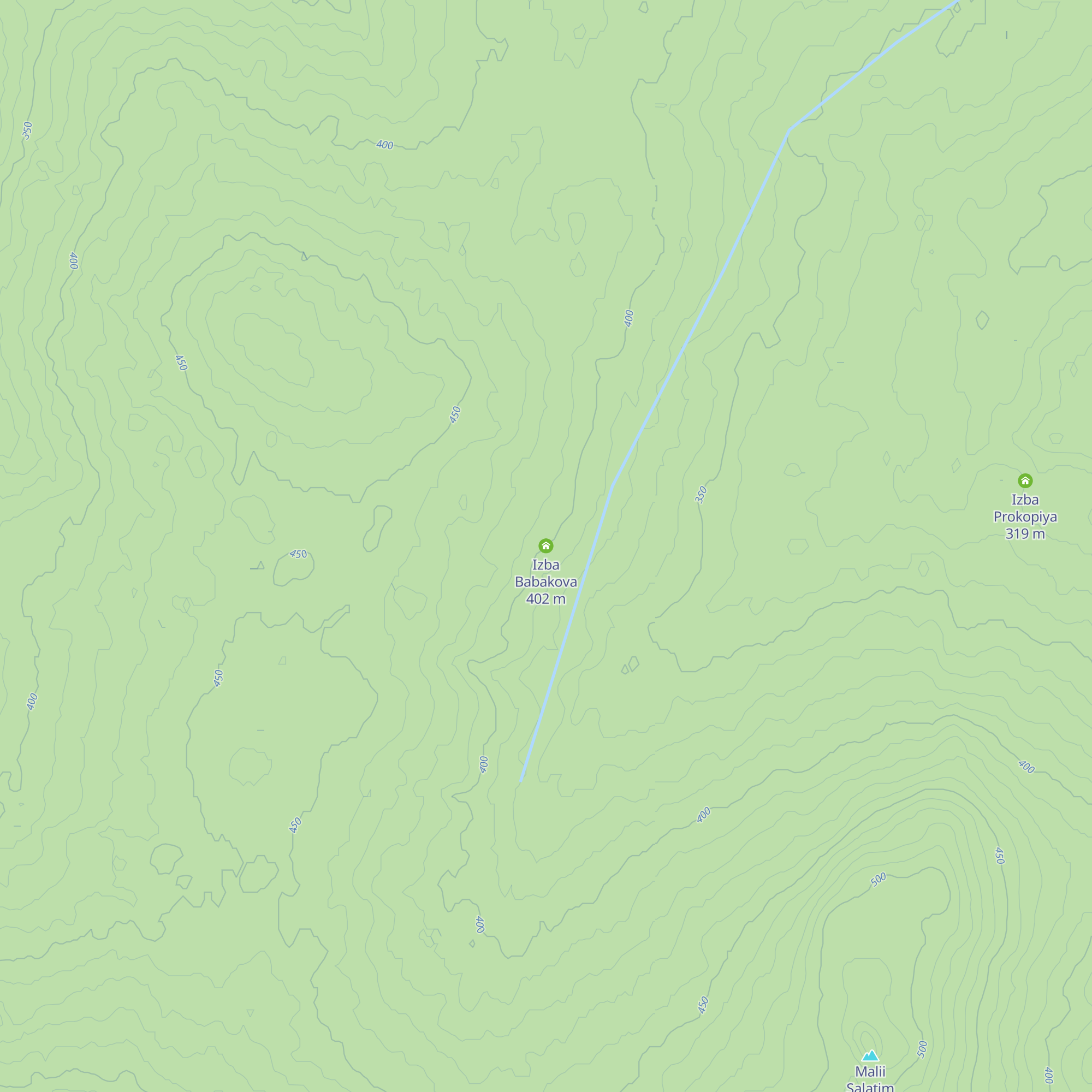 Izba Babakova map