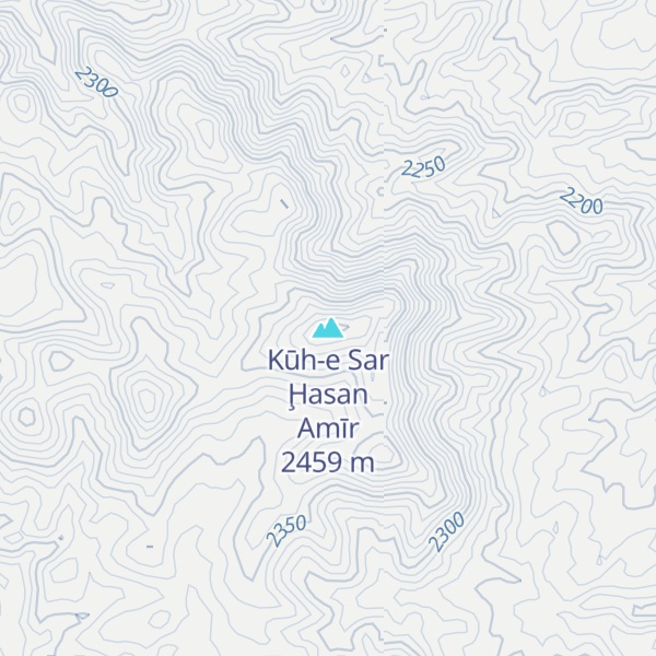 Map of Kūh-e Sar Ḩasan Amīr