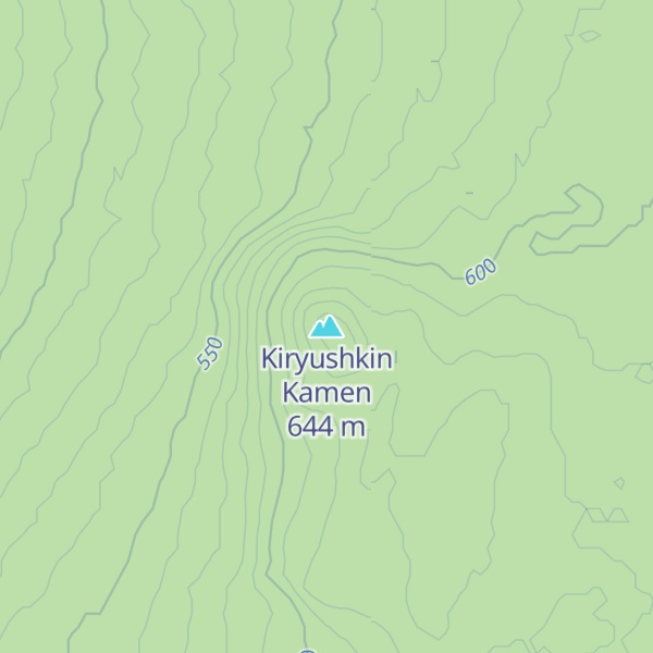 Map of Kiryushkin Kamen
