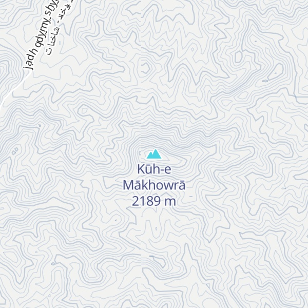 Map of Kūh-e Mākhowrā