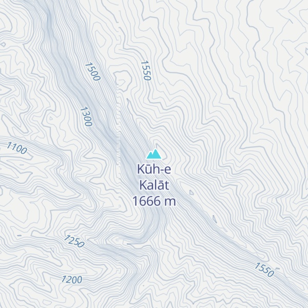 Map of Kūh-e Kalāt