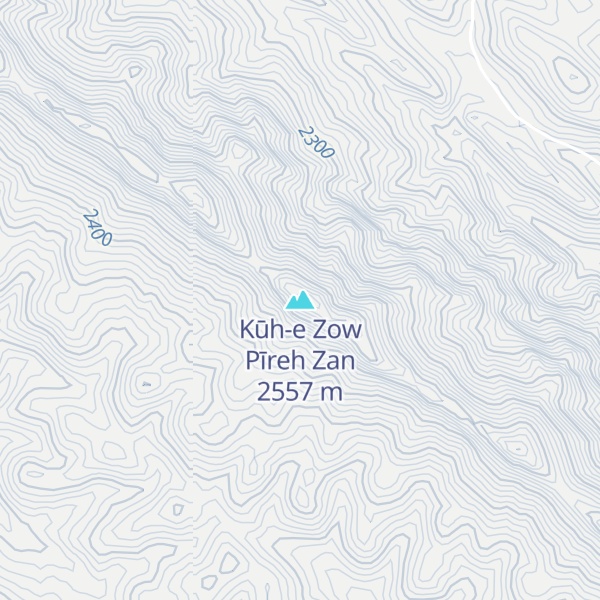 Map of Kūh-e Zow Pīreh Zan
