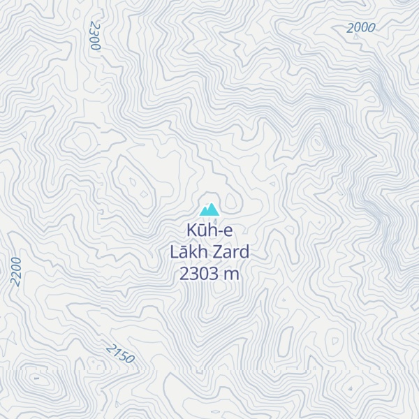 Map of Kūh-e Lākh Zard