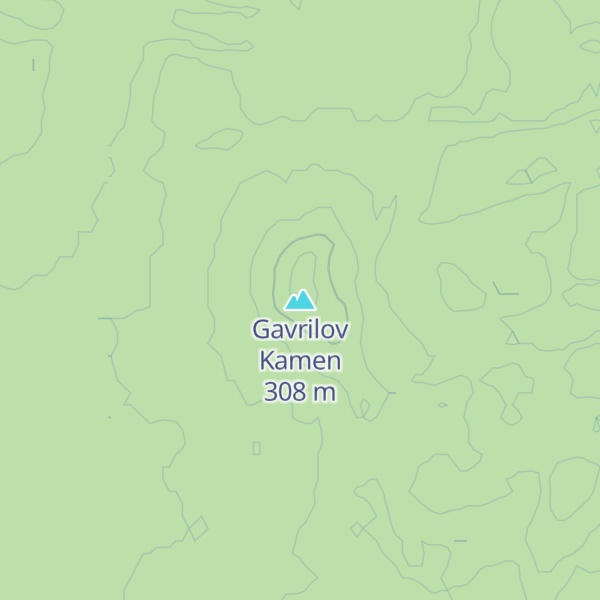 Map of Gavrilov Kamen