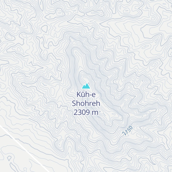 Map of Kūh-e Shohreh