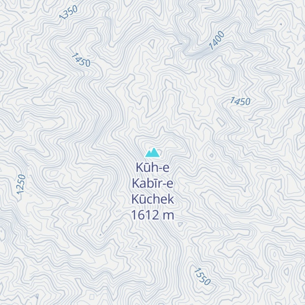 Map of Kūh-e Kabīr-e Kūchek