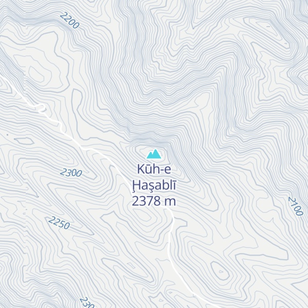 Map of Kūh-e Ḩaşablī
