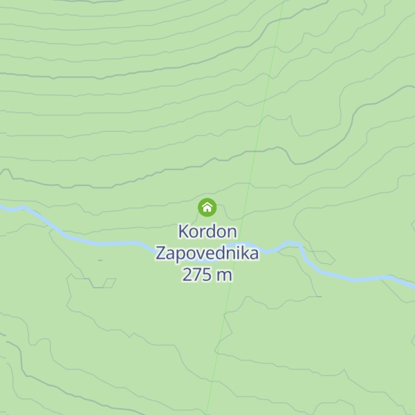 Map of Kordon Zapovednika