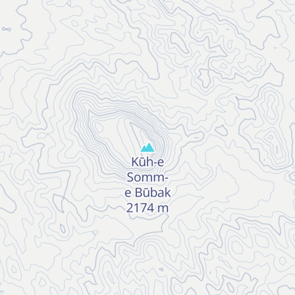 Map of Kūh-e Somm-e Būbak