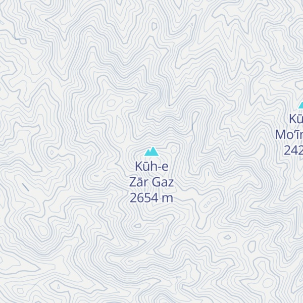 Map of Kūh-e Zār Gaz