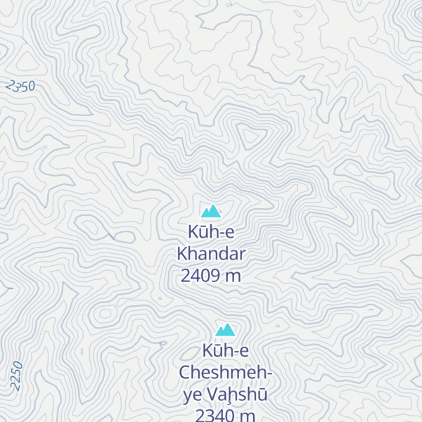 Map of Kūh-e Khandar