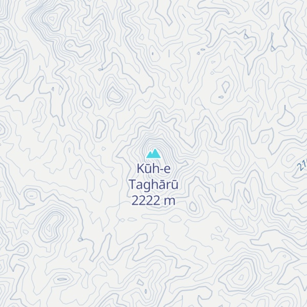 Map of Kūh-e Taghārū