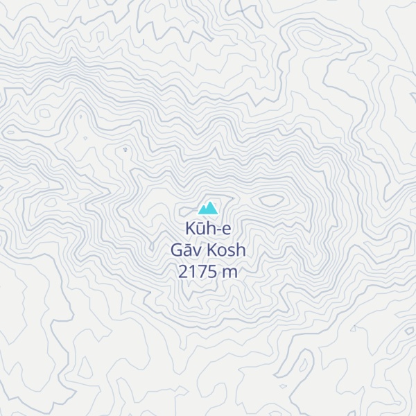 Map of Kūh-e Gāv Kosh