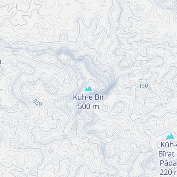 Map of Kūh-e Bīr