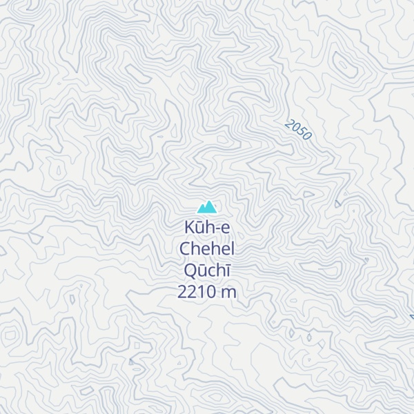 Map of Kūh-e Chehel Qūchī