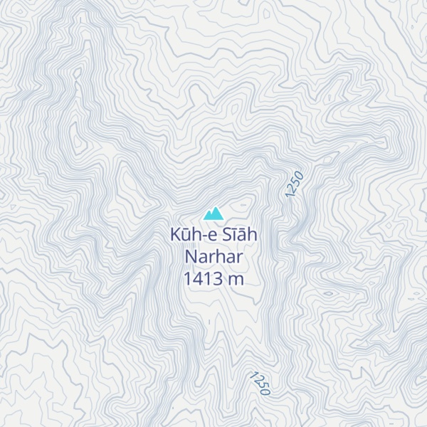 Map of Kūh-e Sīāh Narhar