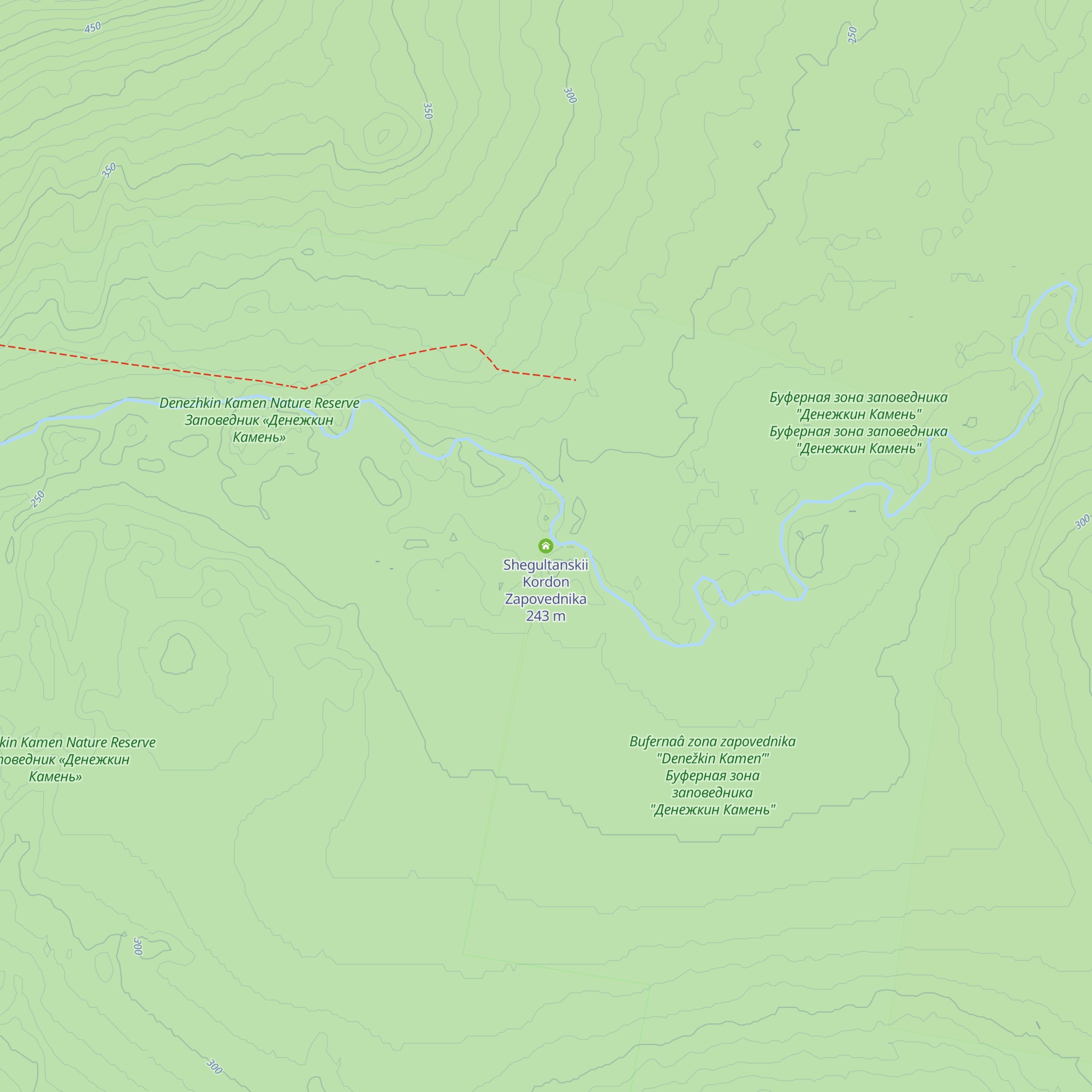 Shegultanskii Kordon Zapovednika map