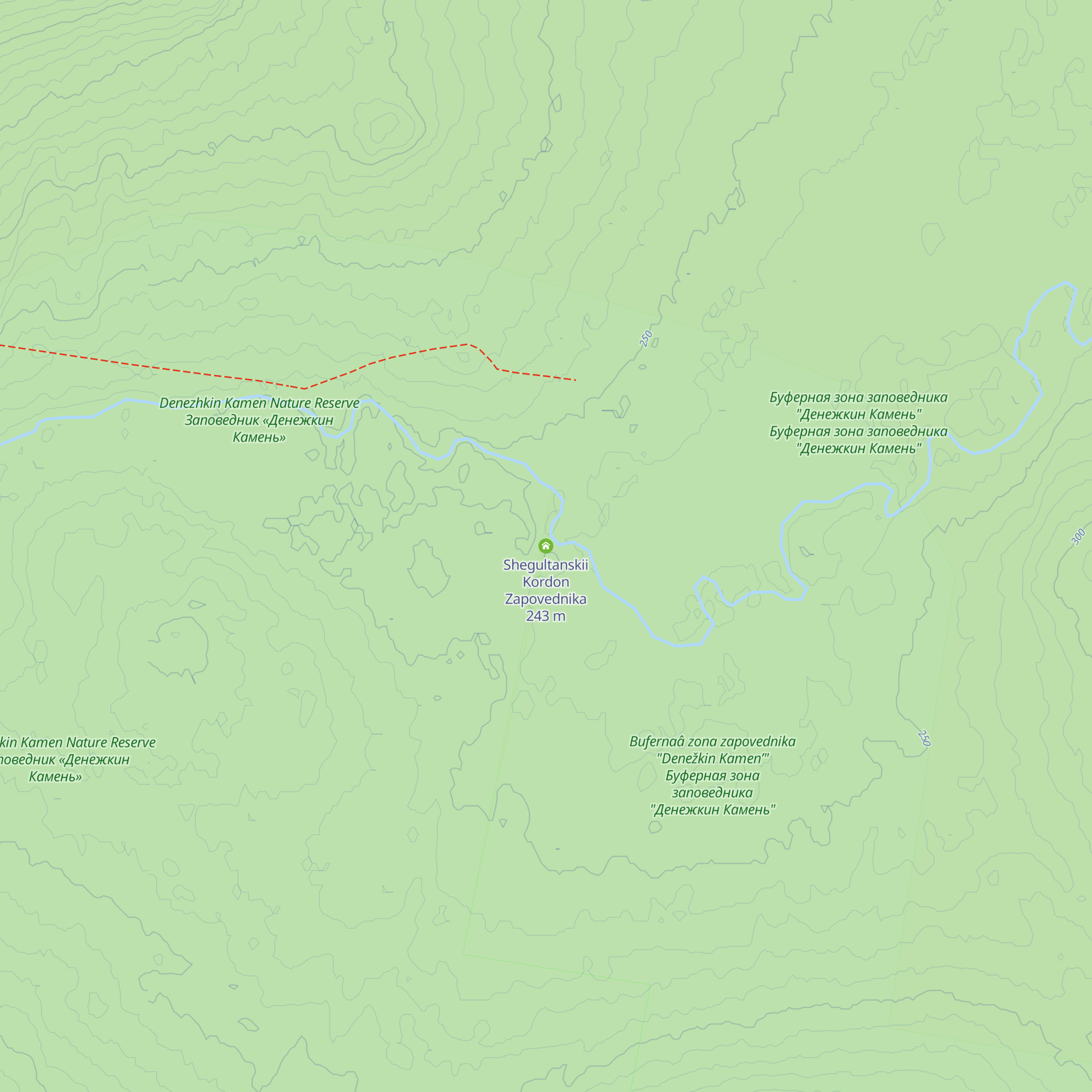 Shegultanskii Kordon Zapovednika map