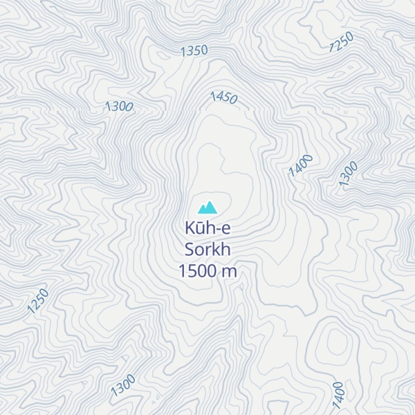 Map of Kūh-e Sorkh
