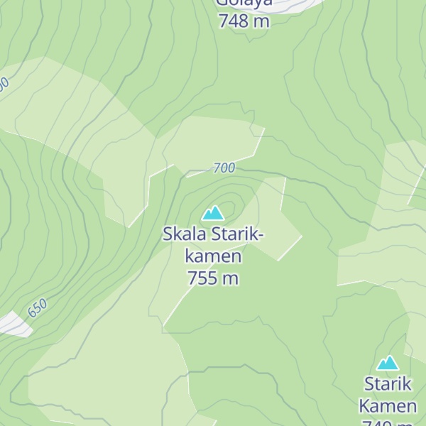 Map of Skala Starik-kamen