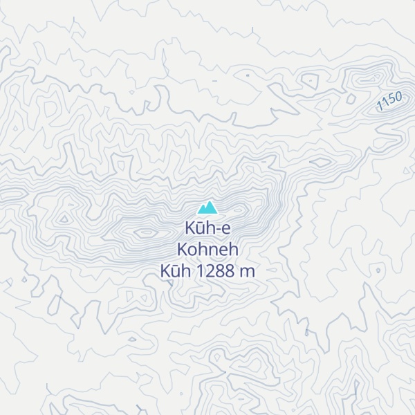 Map of Kūh-e Kohneh Kūh