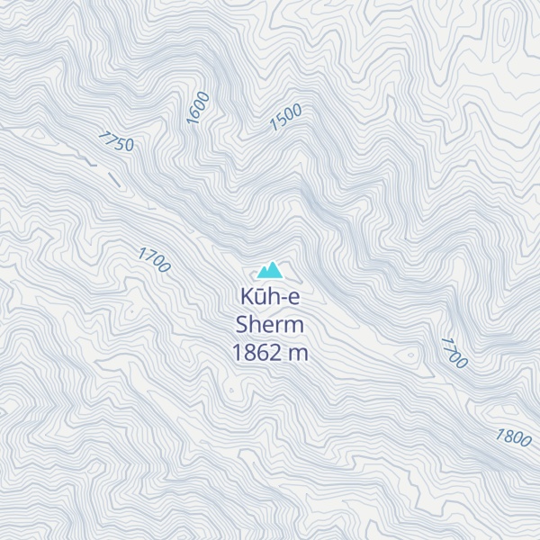 Map of Kūh-e Sherm