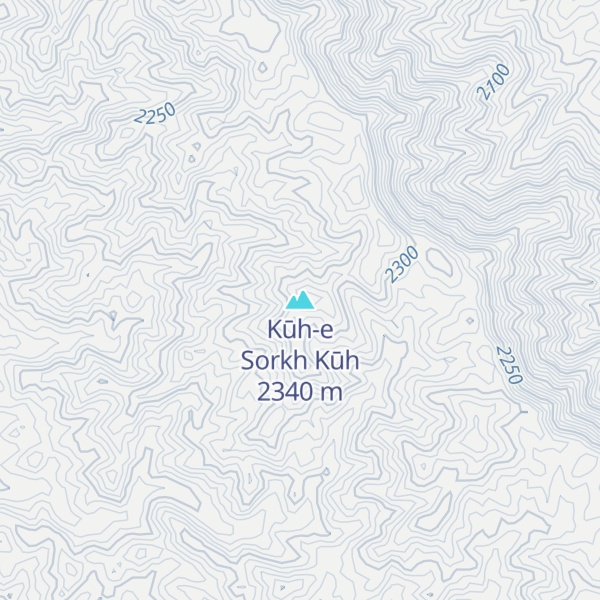 Map of Kūh-e Sorkh Kūh