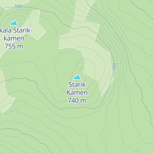 Map of Starik Kamen