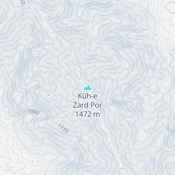 Map of Kūh-e Zard Por