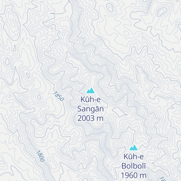 Map of Kūh-e Sangān