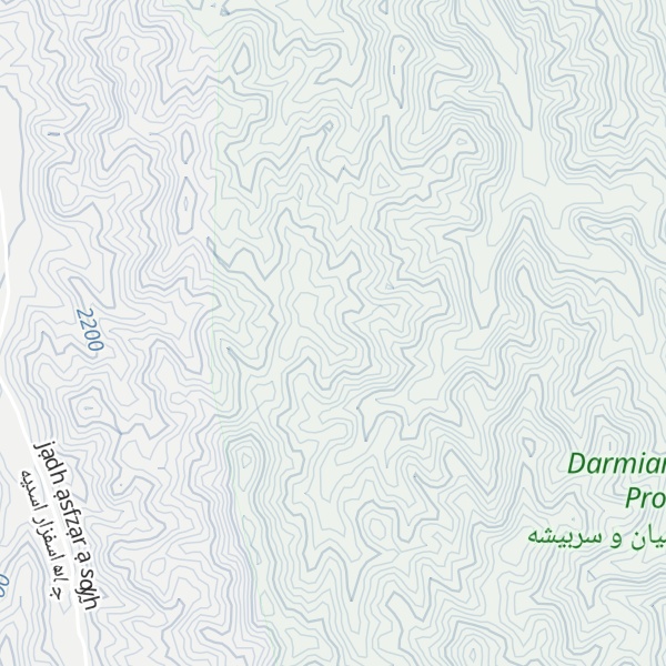 Map of Kūh-e Kalāteh-ye Ramez̄ān