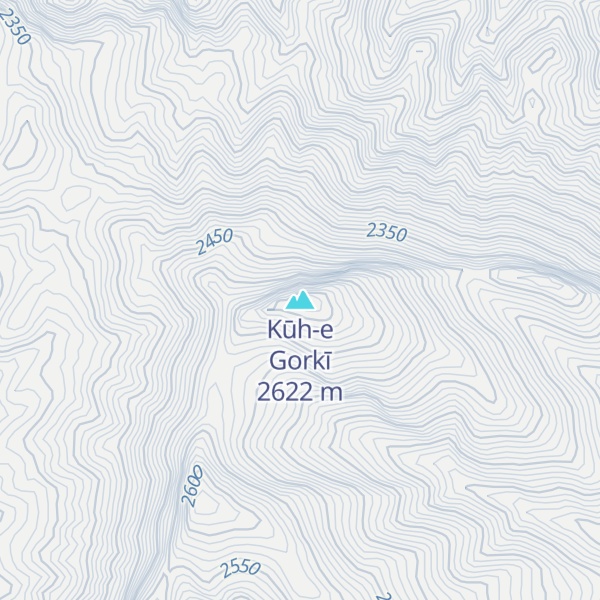 Map of Kūh-e Gorkī