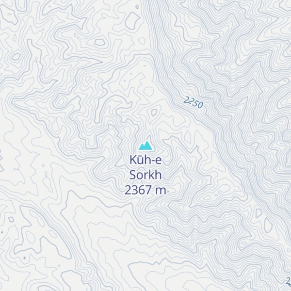 Map of Kūh-e Sorkh