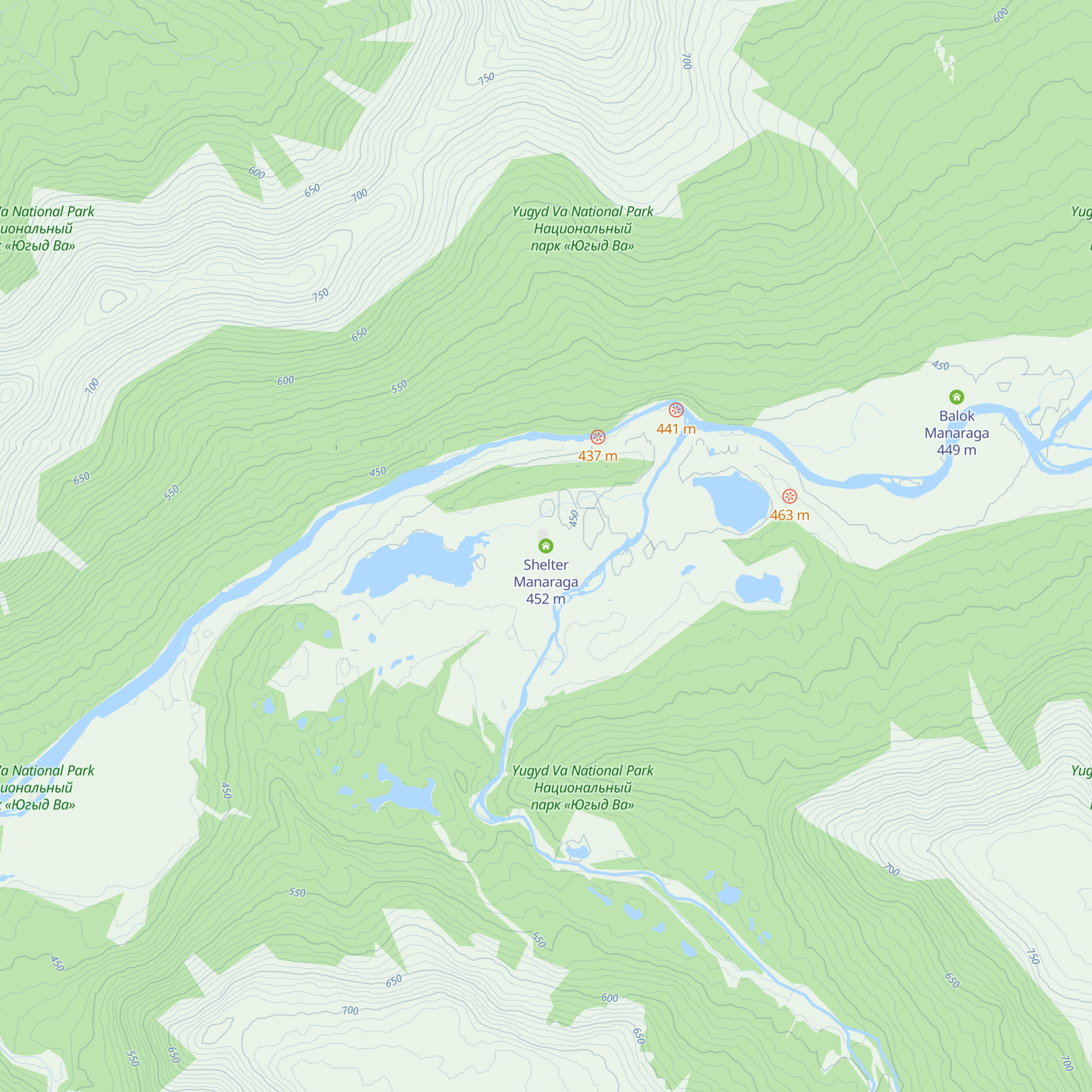 Shelter Manaraga map