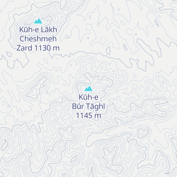 Map of Kūh-e Būr Tāghī