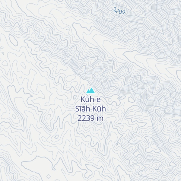 Map of Kūh-e Sīāh Kūh