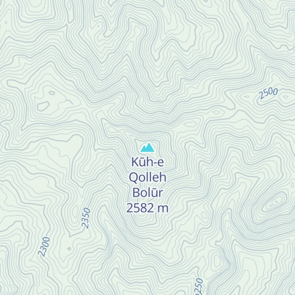 Map of Kūh-e Qolleh Bolūr