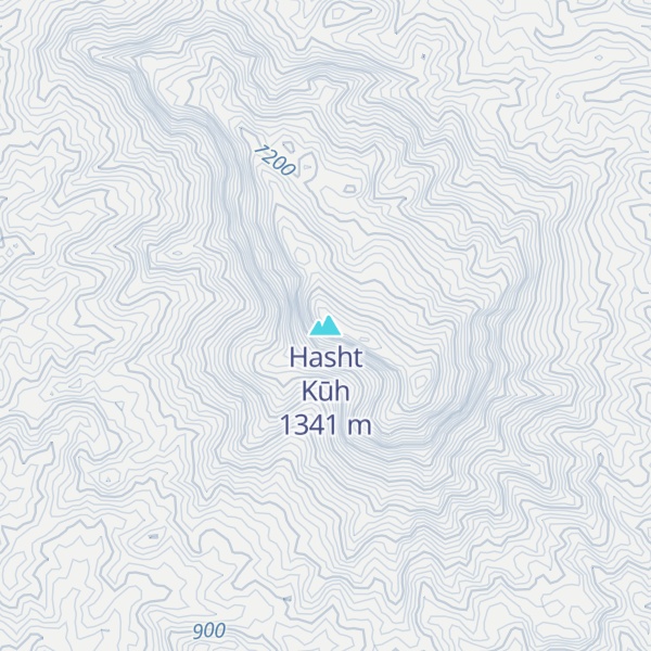 Map of Hasht Kūh