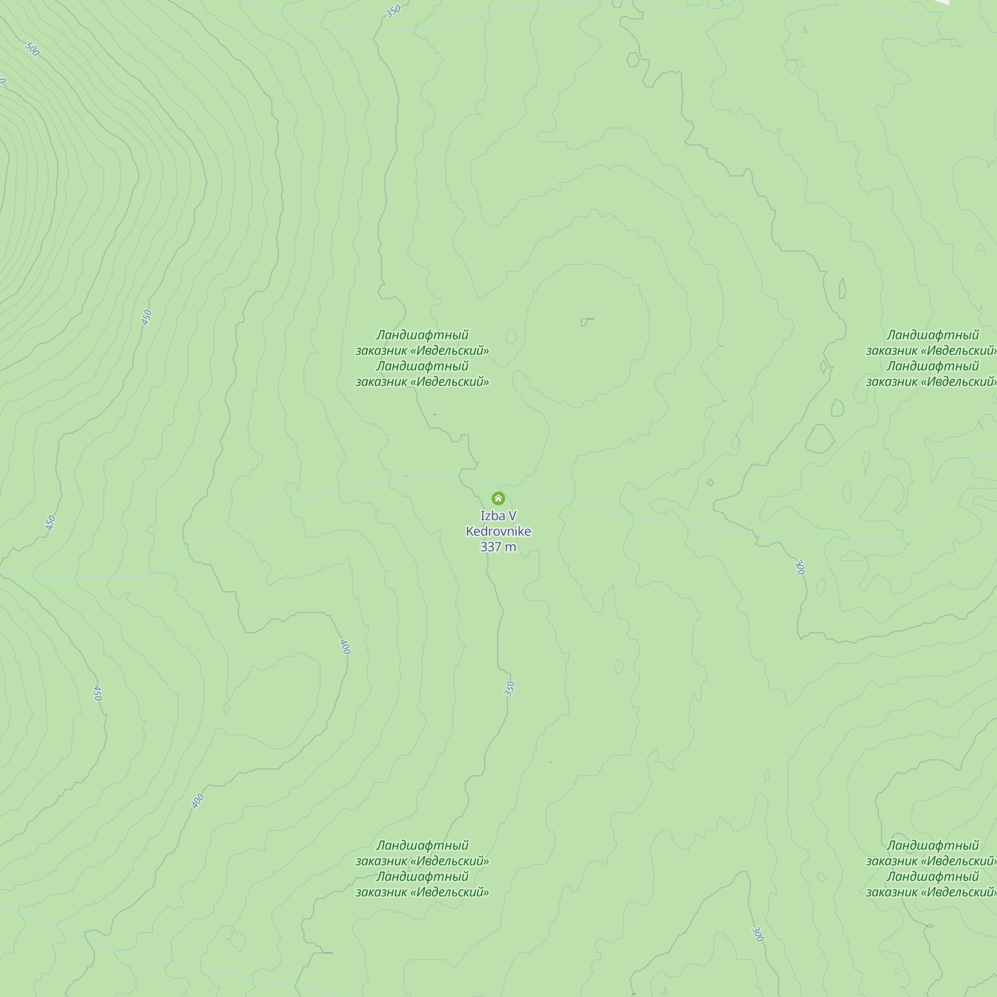 Izba V Kedrovnike map