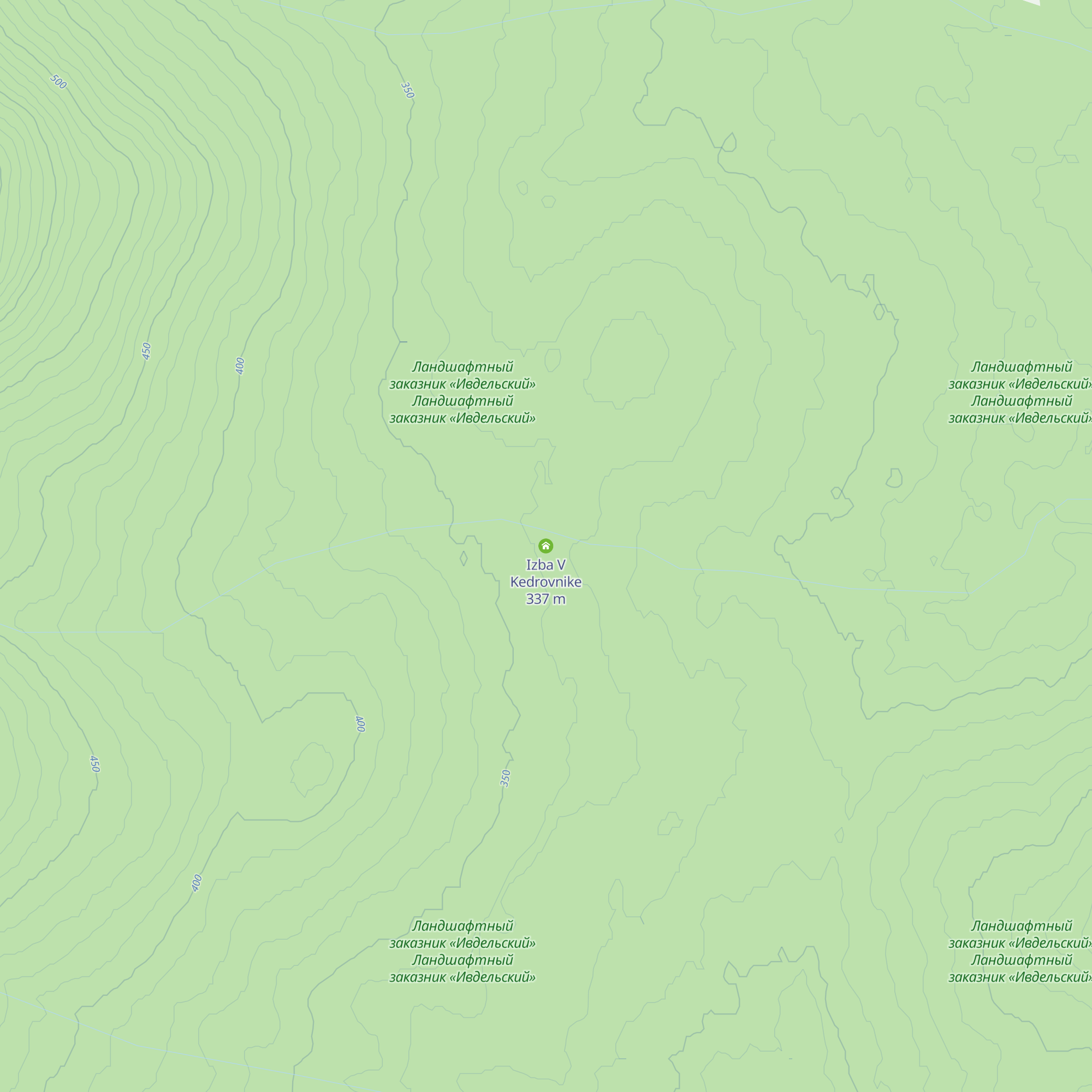 Izba V Kedrovnike map