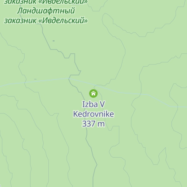 Map of Izba V Kedrovnike