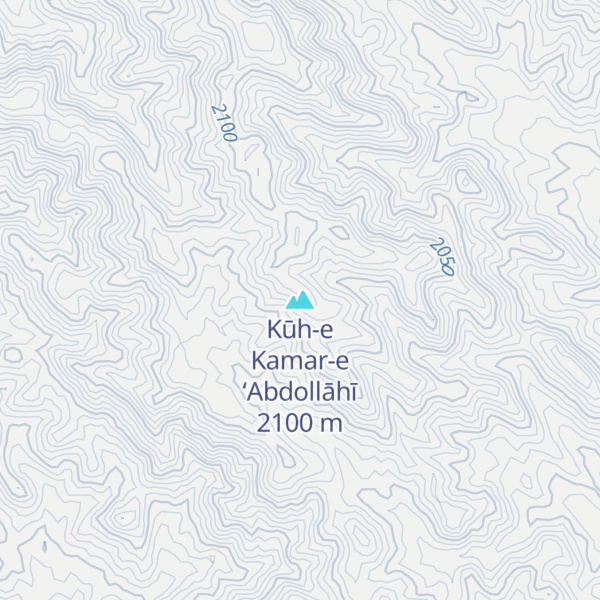 Map of Kūh-e Kamar-e ‘Abdollāhī