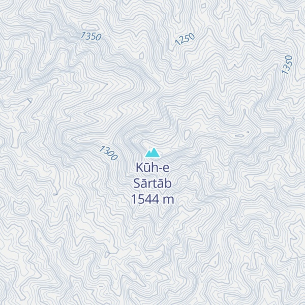 Map of Kūh-e Sārtāb