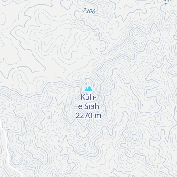 Map of Kūh-e Sīāh