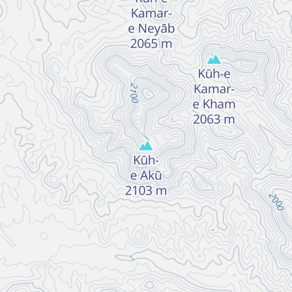 Map of Kūh-e Akū