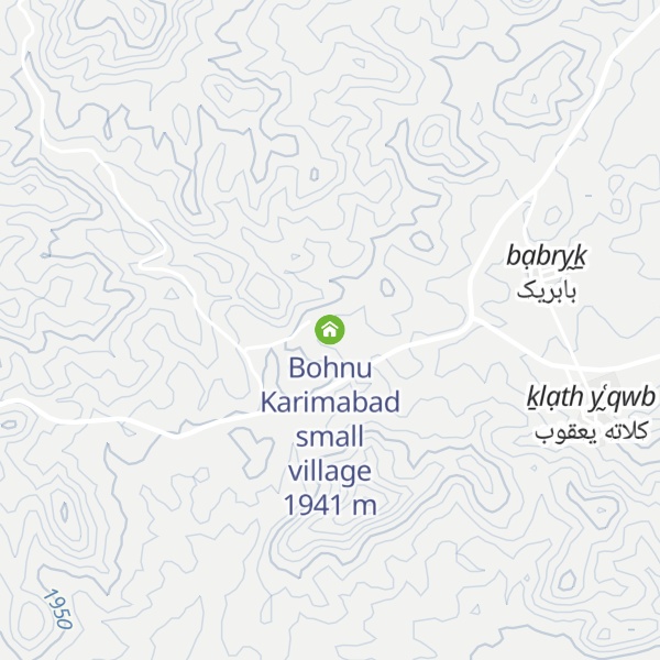 Map of Bohnu Karimabad small village