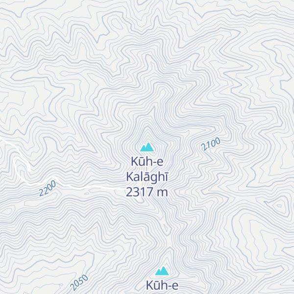 Map of Kūh-e Kalāghī