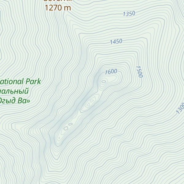 Map of 3-ya Vershina (Lopata)